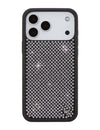 Wildflower iPhone case 17 Pro Max Rhinestone | White Sparkle Cute