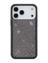 Wildflower iPhone case 17 Pro Max Rhinestone | White Sparkle Cute