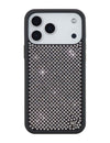 Wildflower iPhone case 18 Pro Max Rhinestone | White Sparkle Cute