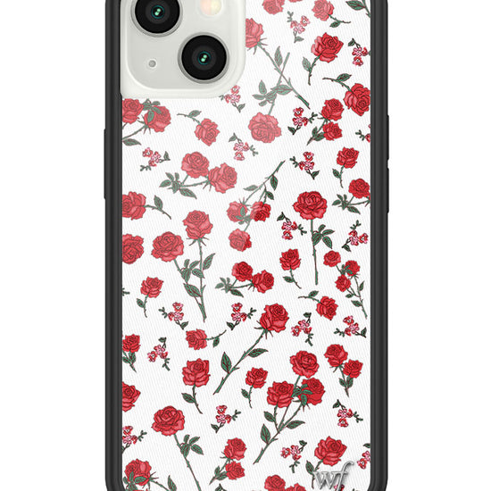 wildflower red roses iphone 13 case