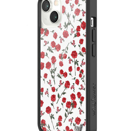 wildflower red roses iphone 13 case