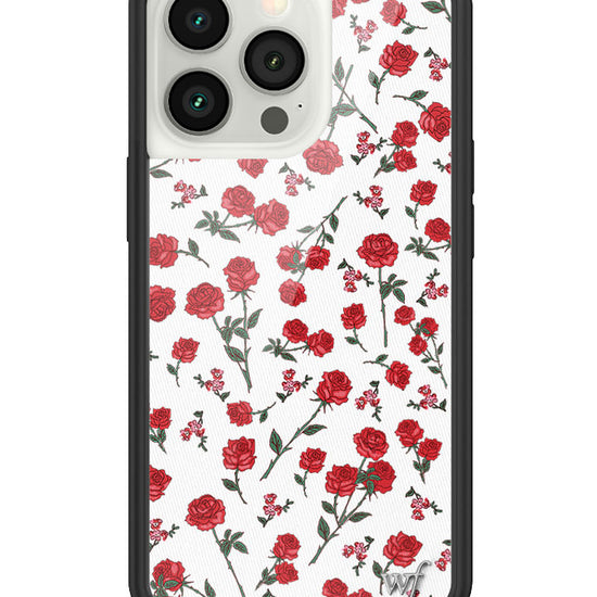 wildflower red roses iphone 13pro case