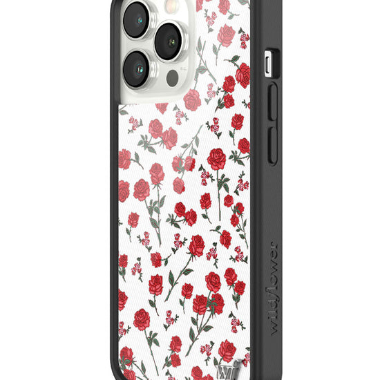 wildflower red roses iphone 13pro case