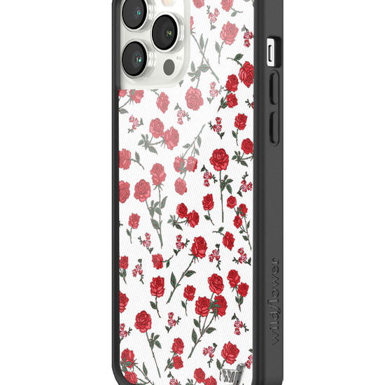 wildflower red roses iphone 13promax case