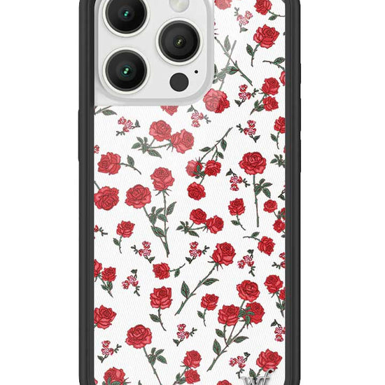 Wildflower Red Roses iPhone 16 Pro Case