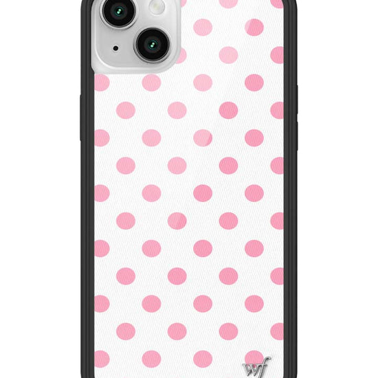 Wildflower iPhone case 13 Polka Dot White Pink Cute