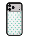 Wildflower iPhone case 18 Pro Max Polka Dot White Turquoise Cute