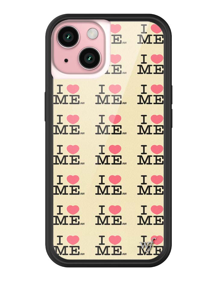 Wildflower iPhone case 15 I Heart Me Yellow Cute
