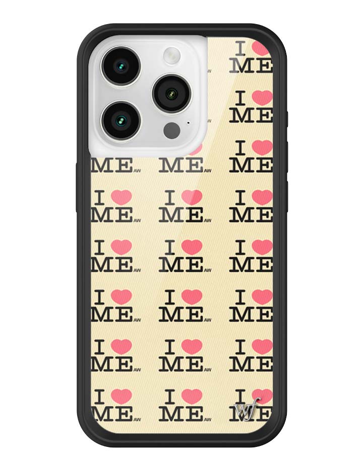 Wildflower iPhone case 15 Pro I Heart Me Yellow Cute