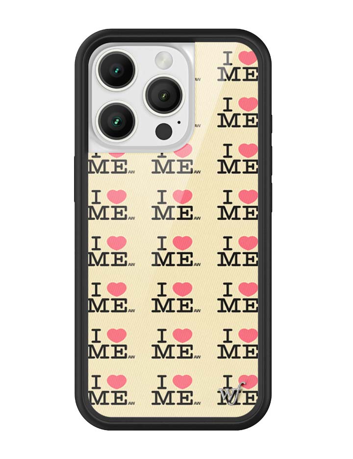 Wildflower iPhone case 16 Pro I Heart Me Yellow Cute