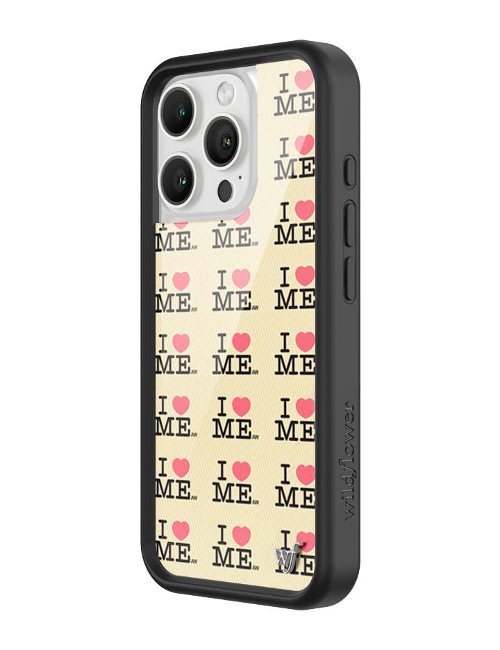 Wildflower iPhone case 16 Pro I Heart Me Yellow Cute