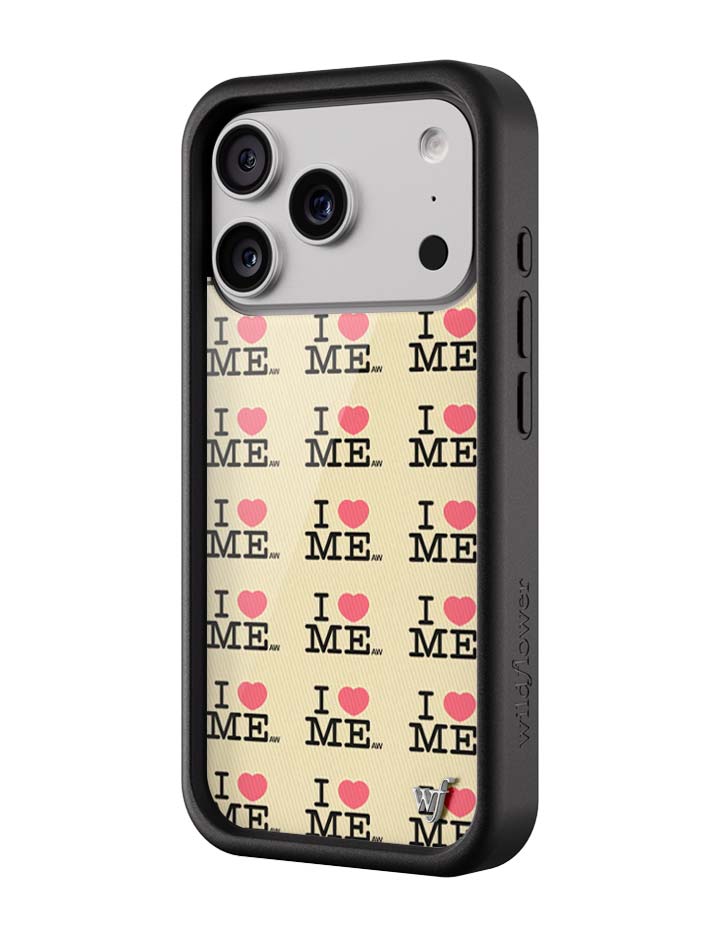 Wildflower iPhone case 17 Pro I Heart Me Yellow Cute