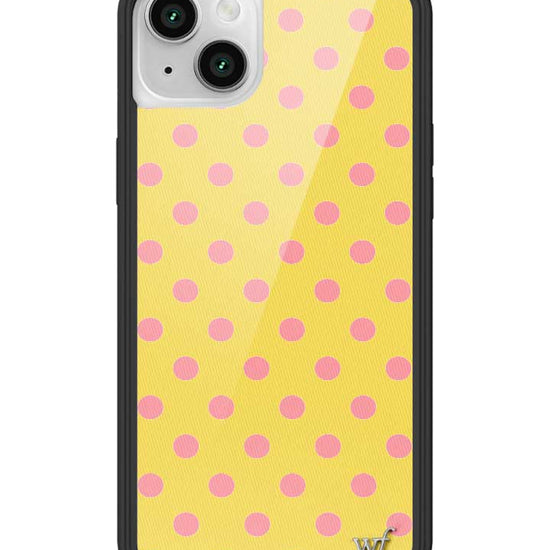 Wildflower iPhone case 13 Polka Dot Yellow Pink Cute