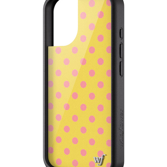 Wildflower iPhone case 17 Polka Dot Yellow Pink Cute