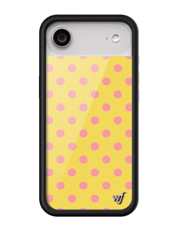 Wildflower iPhone case Air Polka Dot Yellow Pink Cute