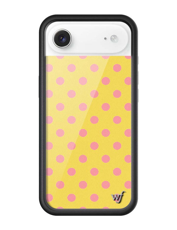 Wildflower iPhone case Air Polka Dot Yellow Pink Cute