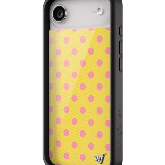 Wildflower iPhone case Air Polka Dot Yellow Pink Cute