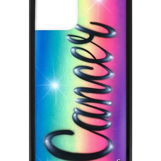 wildflower cancer airbrush iphone 11 pro case