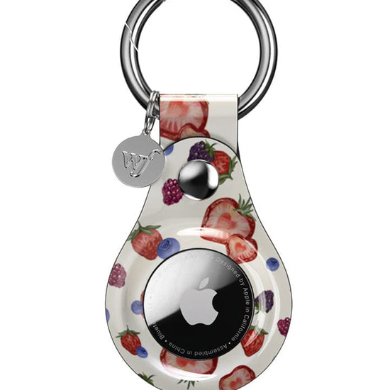 wildflower fruit tart airtag key chain