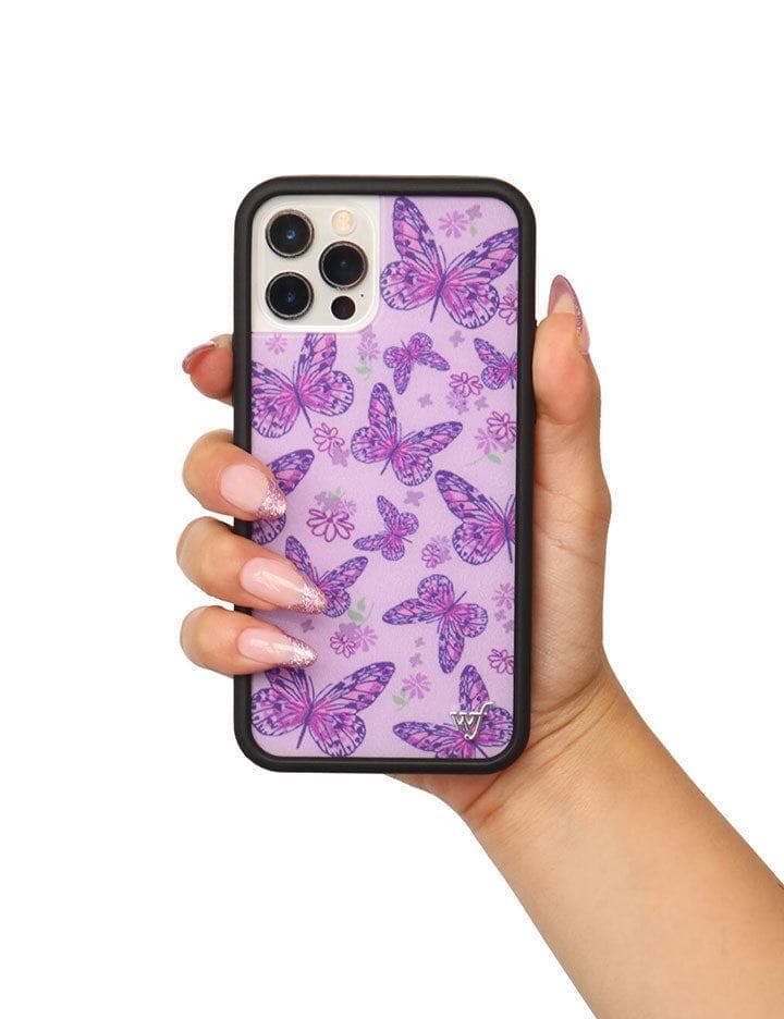 Hand Pic Image 01 Lavender Butterfly iPhone Case