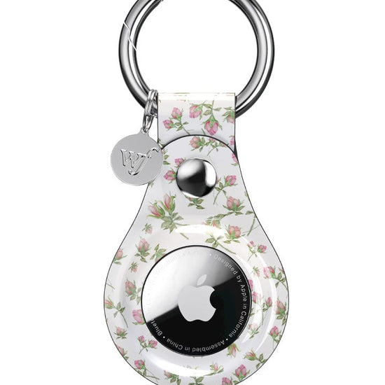 wildflower pink posie rosie airtag key chain