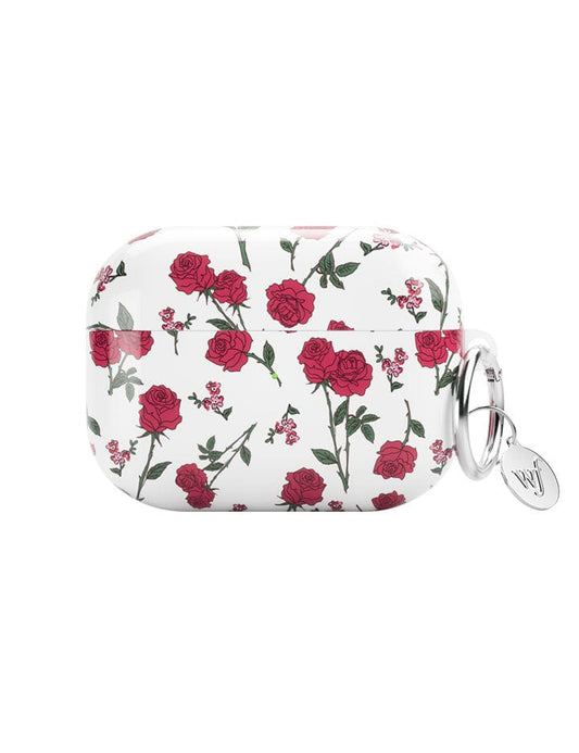 wildflower red roses airpodspro case