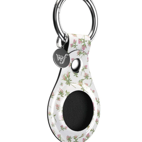 wildflower pink posie rosie airtag key chain