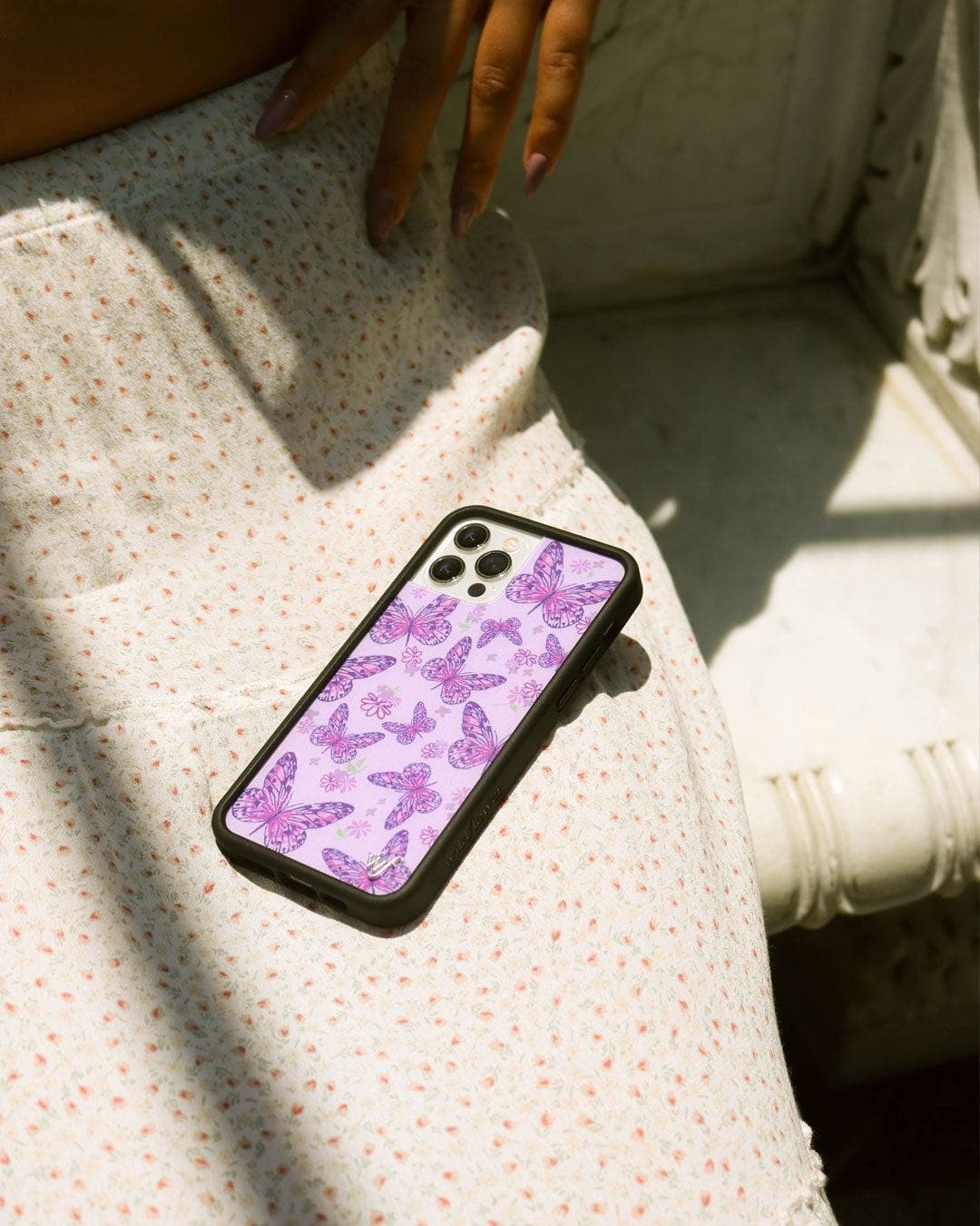 Supporting Image 03 Lavender Butterfly iPhone Case