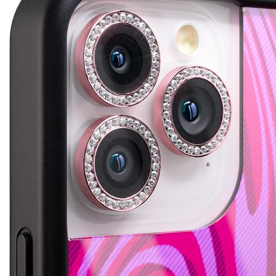 wildflower camera bling pink iphone 15 pro/15 pro max