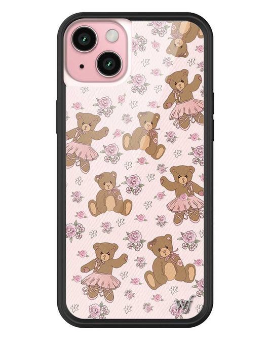wildflower bear-y ballet iphone 15plus case