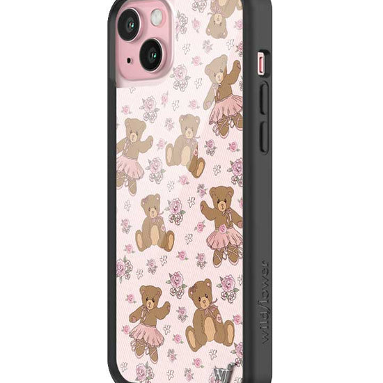 wildflower bear-y ballet iphone 15plus case