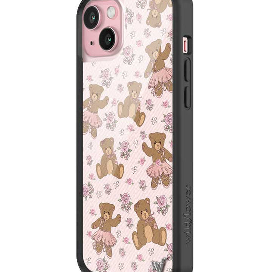 wildflower bear-y ballet iphone 15 plus case