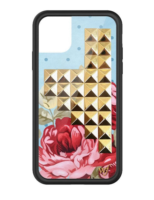 wildflower blue floral stud iphone 11pro 