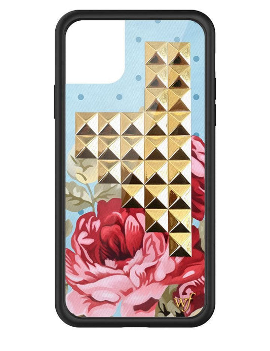 wildflower blue floral stud iphone 11promax 