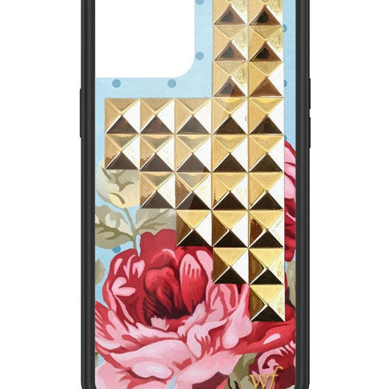 wildflower blue floral stud iphone 12promax 