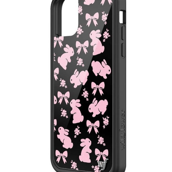 wildflower pink bunnies iphone 11 case