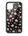 wildflower black and pink floral iphone 11 case