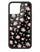 wildflower black and pink floral iphone 12promax case