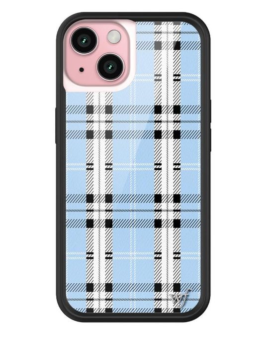 Pastel Floral Uneven Checkered Pattern iPhone 15 14 Rugged Case - Dubsnatch