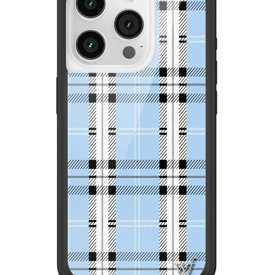 wildflower plaid iphone 15pro | blue