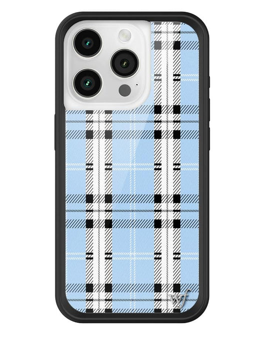 wildflower plaid iphone 15pro | blue