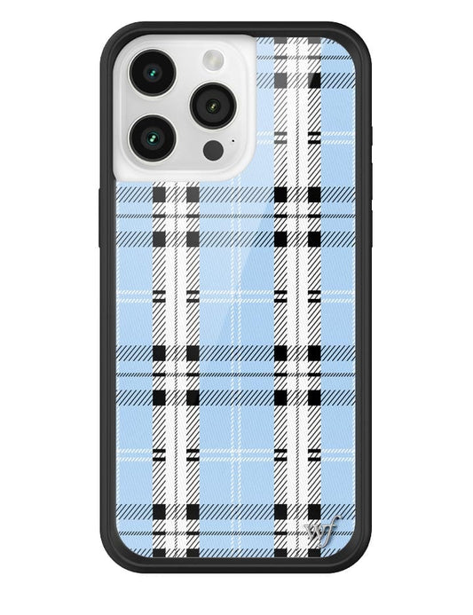 wildflower plaid iphone 15promax | blue