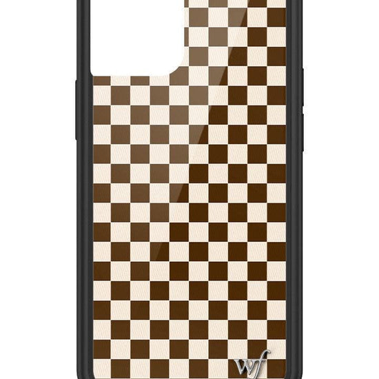 wildflower checkers iphone 13mini|brown