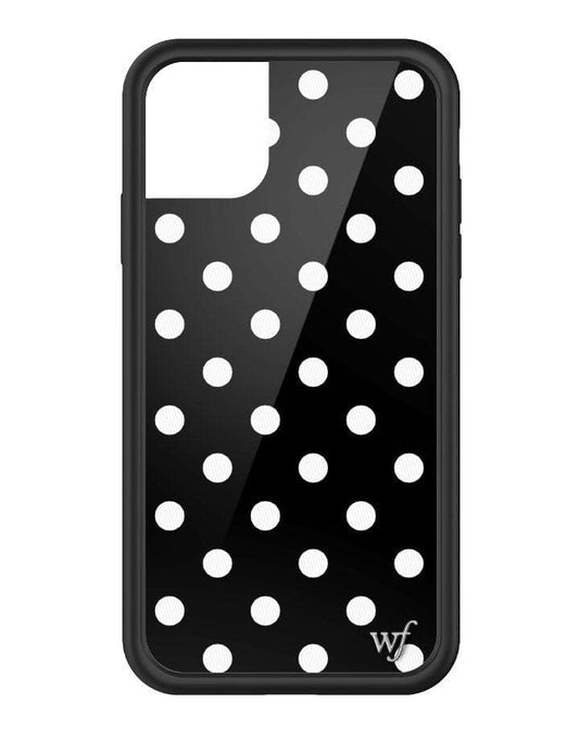 wildflower polka dot iphone 11|black and white