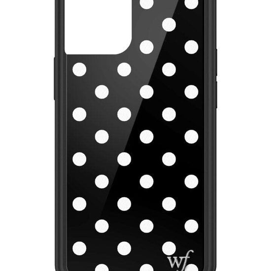 wildflower polka dot iphone 13mini|black and white