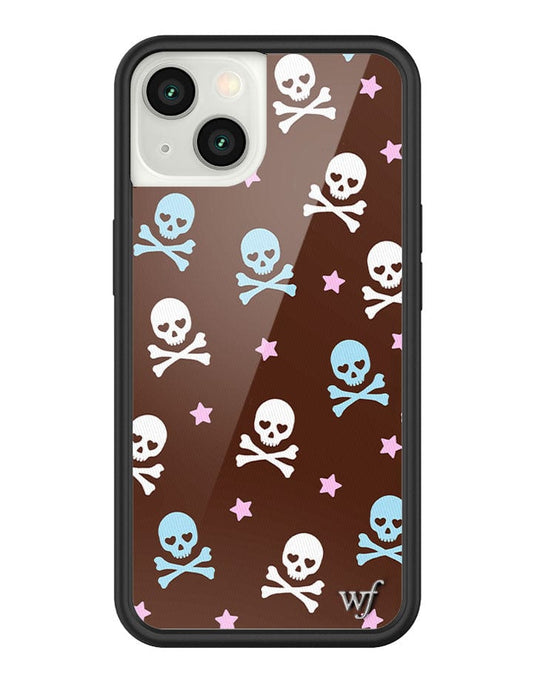 wildflower cross bones iphone 13 case