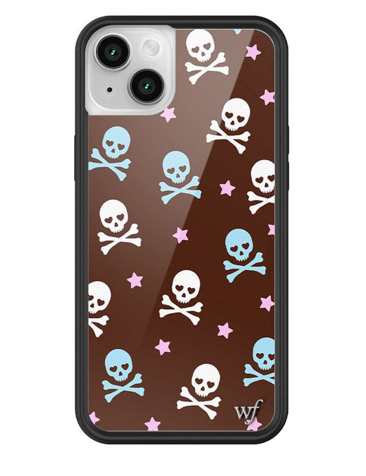 wildflower cross bones iphone 14plus case