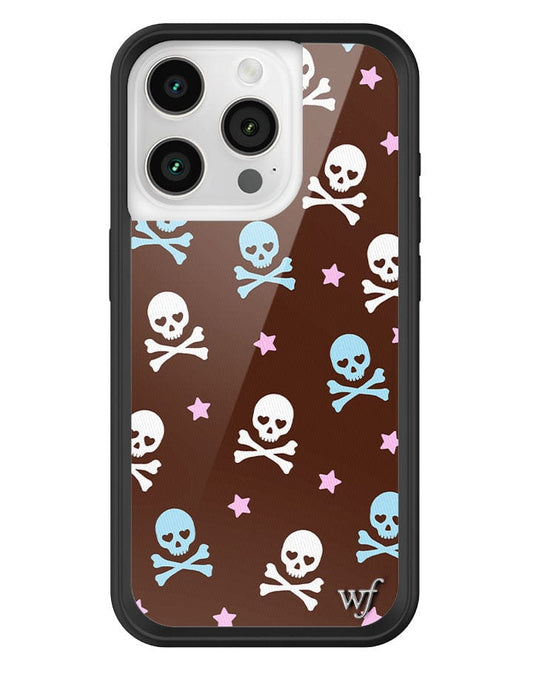 wildflower cross bones iphone 15pro case