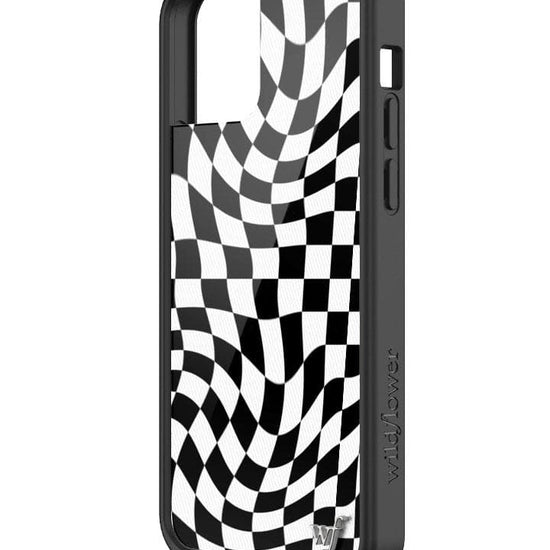 Crazy Checkers iPhone 12/12 Pro Case | Black