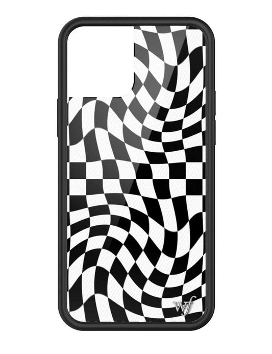 Crazy Checkers iPhone 12/12 Pro Case | Black